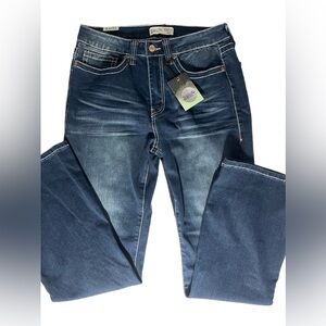 Thread Market Womens Blue Denim Jeans Tag Size 13/31 Mid-Rise Flare NWT